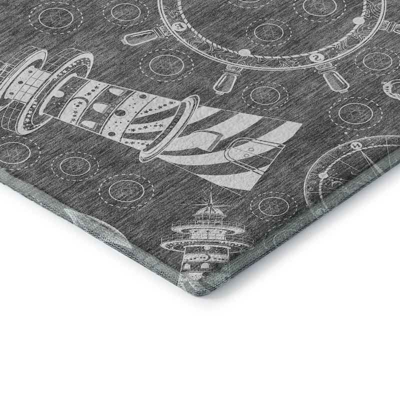 Premium Washable Super Soft Coastal Lighthouse Mayfield Rug