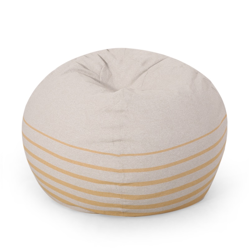 Hudgeons Indoor Striped Bean Bag by Christopher Knight Home