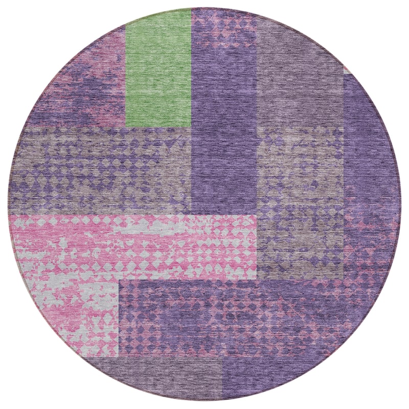 HomeRoots Geometric Transitional Rectangle Outdoor Rug