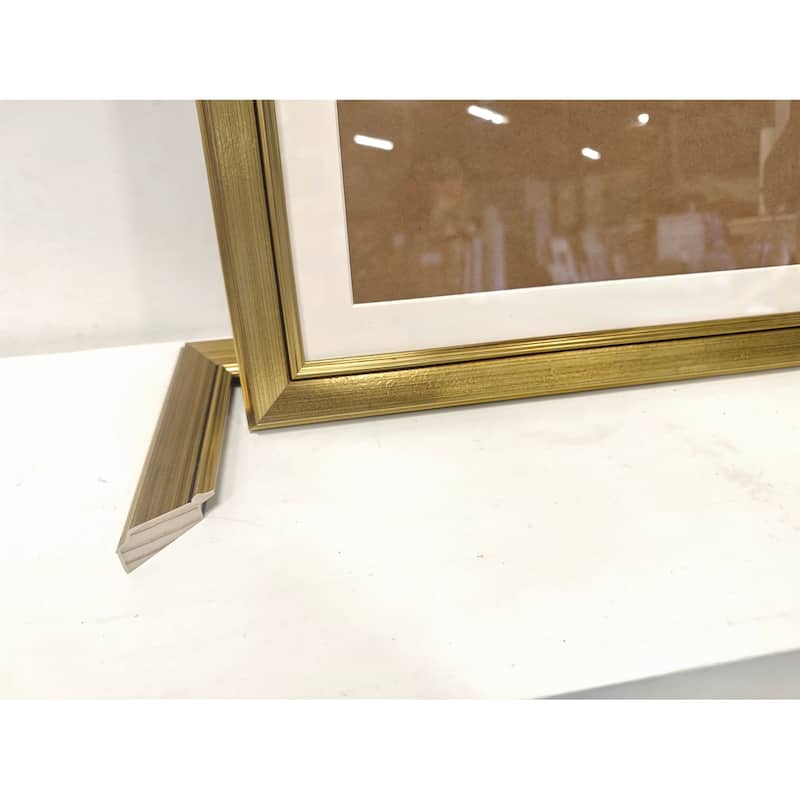 Solid Wood Picture Frame - Replaceable Canvas Art Frame with Organic Glass, Elegant Framed Wall Decor for Living Room