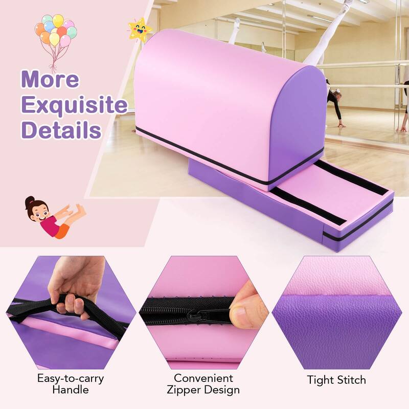 Costway Mailbox Tumbling Mat Gymnastics Vaulting Box with Detachable - See Details