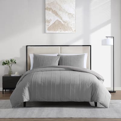 Vera Wang Woven Tucks Reversible Comforter Set