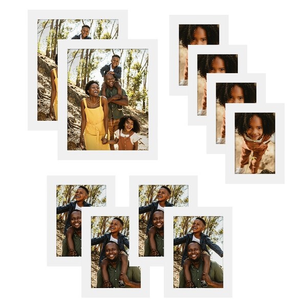 Americanflat Set of 10 Picture Frames - Gallery Wall 8x10, 5x7