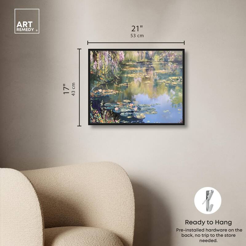 Lily Lagoon I Canvas by Art Remedy