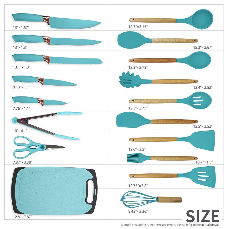 19-piece Non-stick Silicone Assorted Kitchen Utensil Set