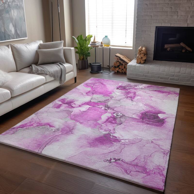 Premium Washable Super Soft Watercolor Abstract Mayfield Rug
