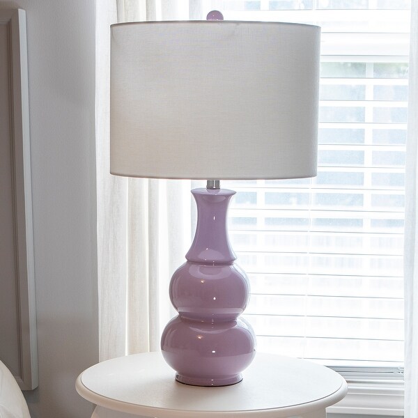 mauve bedside lamps