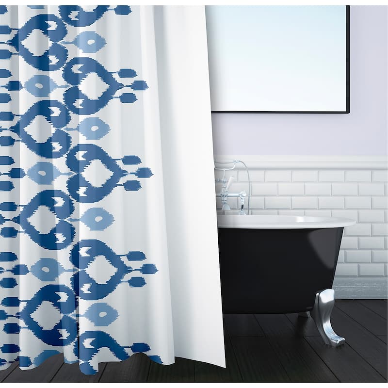 71 x 74-inch Boho Chic Geometric Print Shower Curtain