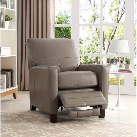 Hydeline Connie Leather Push Back Recliner Chair with Memory Foam
