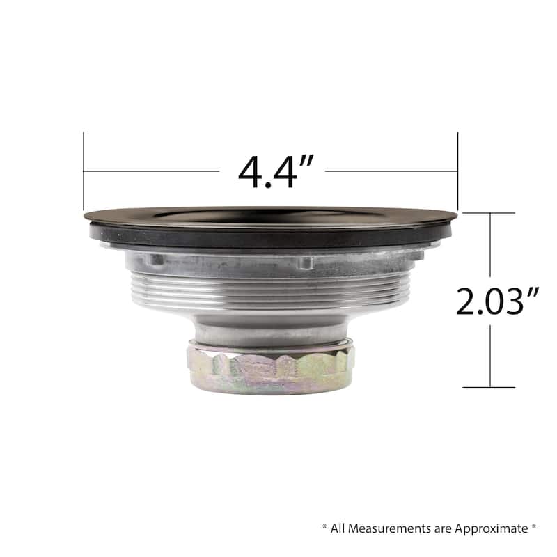 Luxier KS01 3-1/2 in. Drop-In Kitchen or Bar Sink Basket Strainer