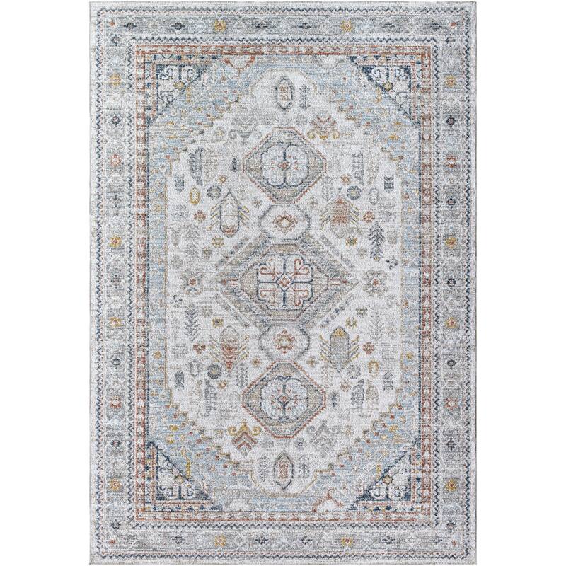 Livabliss Transitional Beckham Medallion Area Rug