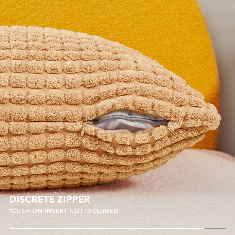 Deconovo Corduroy Throw Pillow Covers 2 PCS(Cover only)