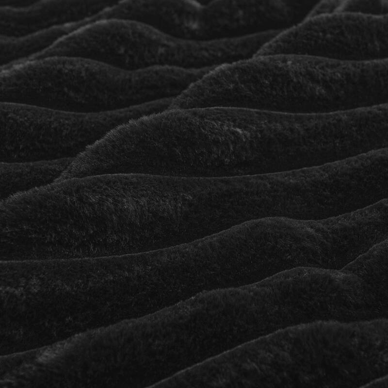 114” Modern Corduroy Striped U-shaped Combination Sofa with Pull-out Bed and Storage Chaise