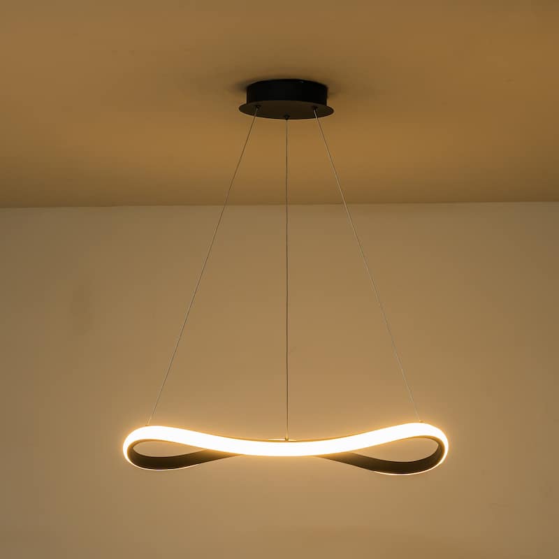 C Cattleya 24.75-inch Aluminum 3000K Modern LED Chandelier