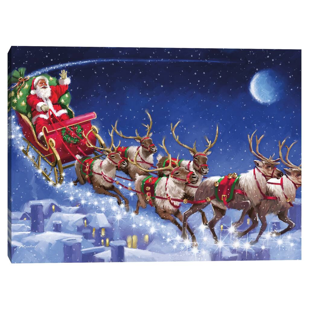 Santa's Sleigh by The Macneil Studio Canvas Art Print