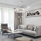 preview thumbnail 20 of 18, 42'' 4 Retractable Blades Modern LED Ceiling Fan with Remote