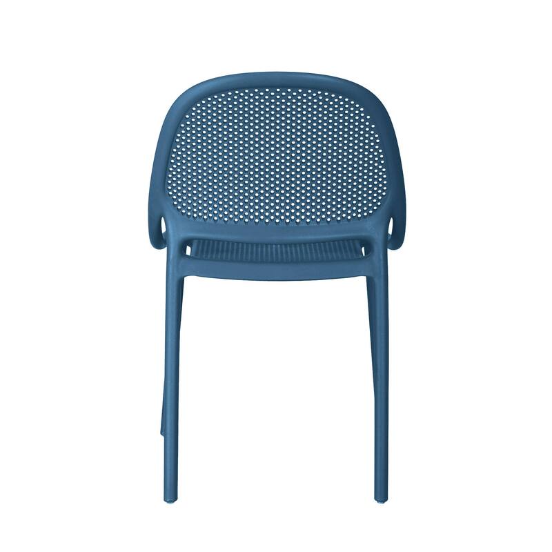 Shay Stackable Plastic Chair for Indoors or Outdoors - Set of 2