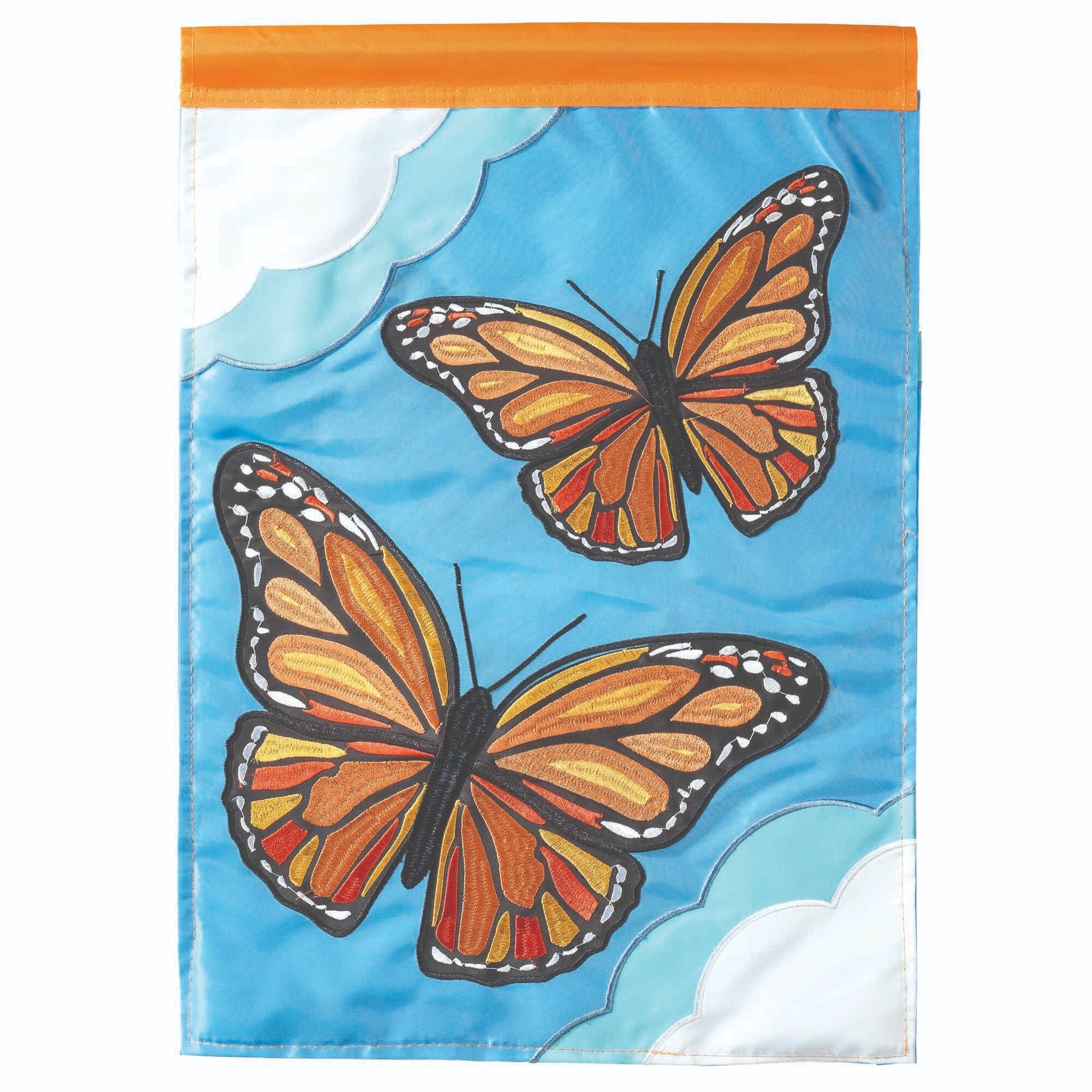Shop 42 Blue And Orange Monarch Butterfly Garden Flag Free