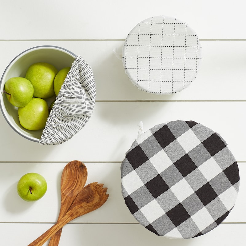 DII Asst Stone Farmhouse Woven Dish Cover (Set of 3)