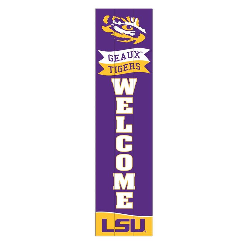 47" Porch Leaner Welcome Wall Sign, Louisiana State University