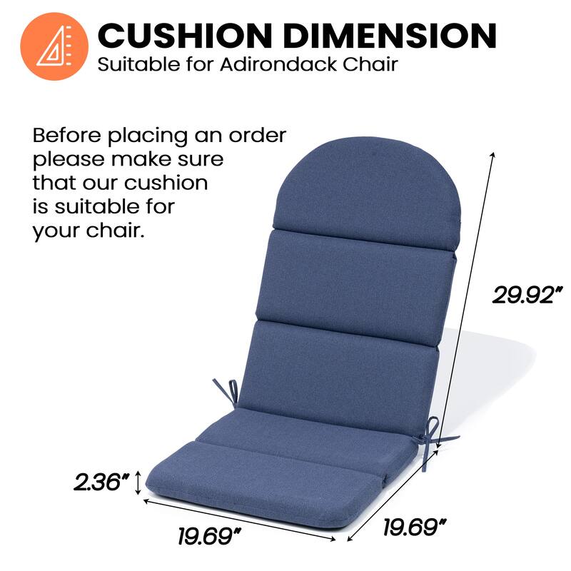 Outdoor Adirondack Chairs Cushion with Sunbrela Fabric