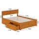 preview thumbnail 37 of 83, Orlando Platform Bed with Footboard and Storage Drawers