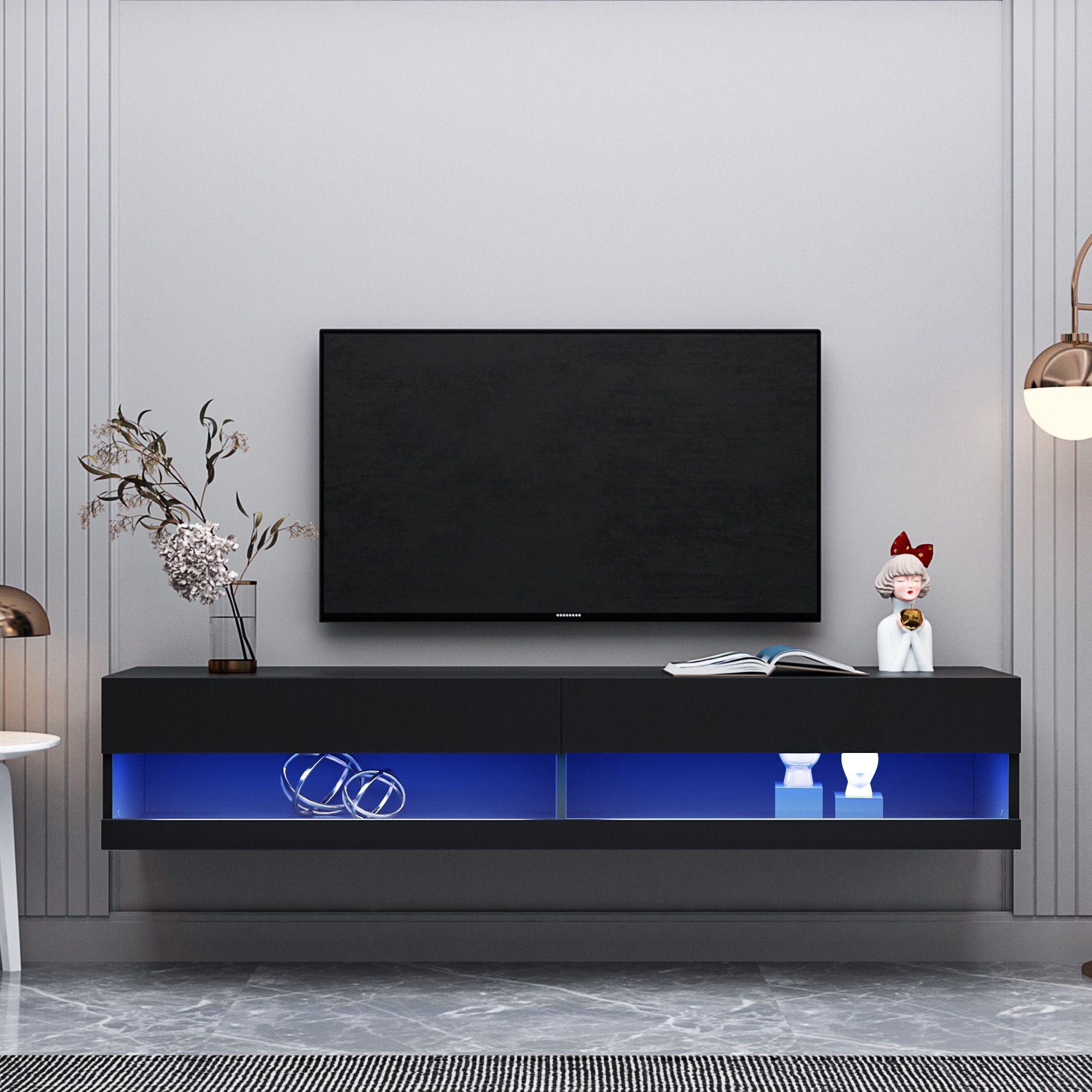 Wall mount tv online stand 80 inch