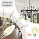 preview thumbnail 11 of 29, Modern Farmhouse Candle Chandelier Black Large Wagon Wheel Chandeliers