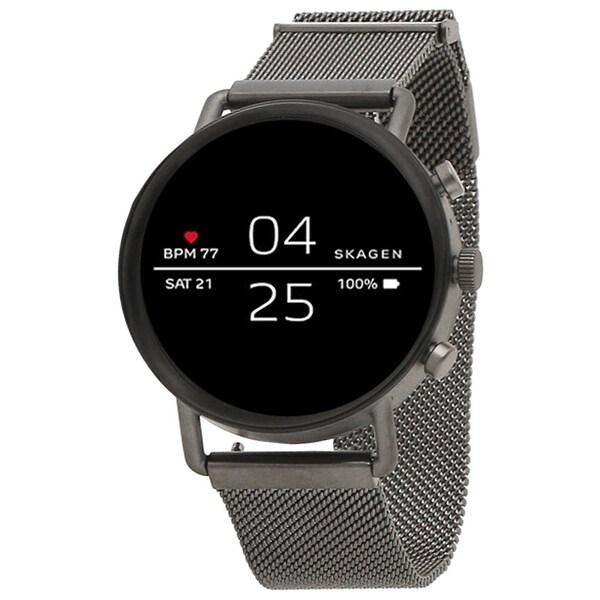 skagen falster 2 black mesh