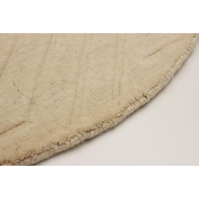 Kashkuli Gabbeh Cream Rug 4'0" x 4'0" - 4'0 x 4'0
