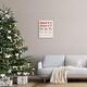 Stupell Festive Holiday Words Typography Minimal Design Canvas Wall Art ...