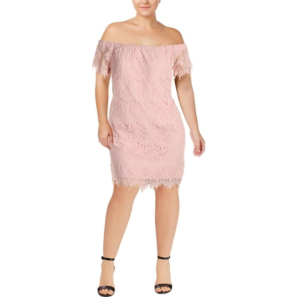 city chic pink lace dress