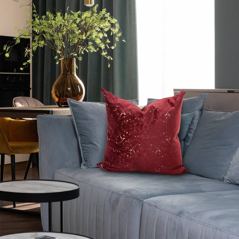 Allan Andrews 20 in. x 20 in. Pillow Pisani Ruby - Down Insert