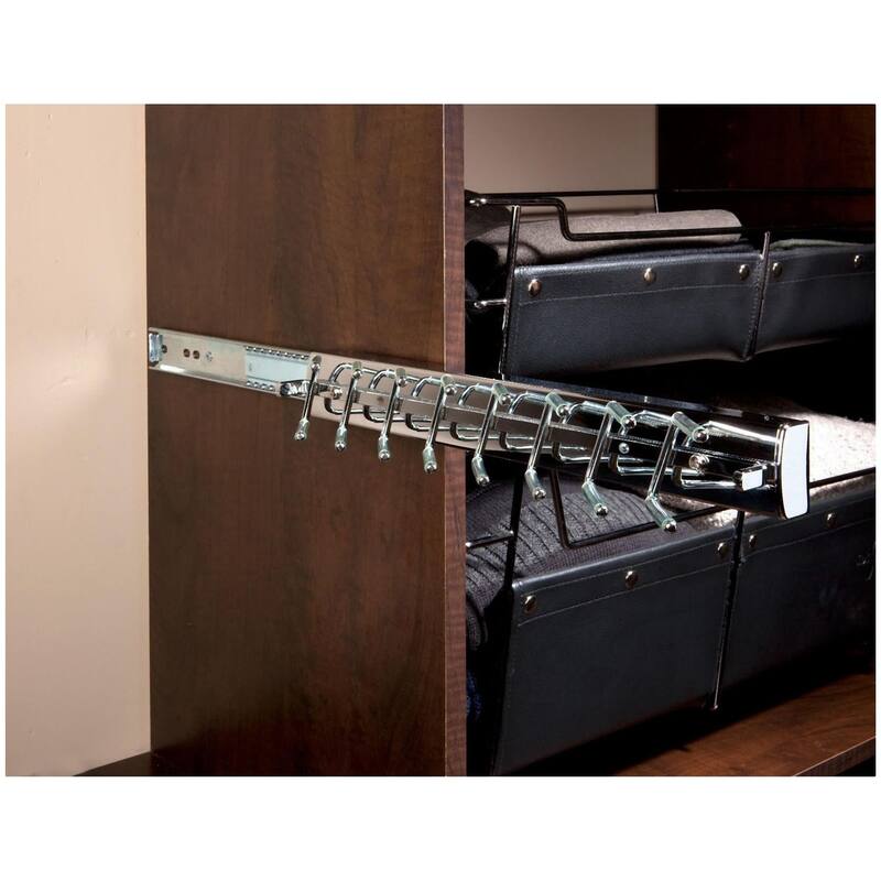 Rev-A-Shelf Sidelines 13-11/16 Inch Pull Out Tie Organizer