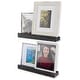 preview thumbnail 4 of 13, Rustic State Smith Solid Wood Picture Ledge Wall Shelf 17 Inch