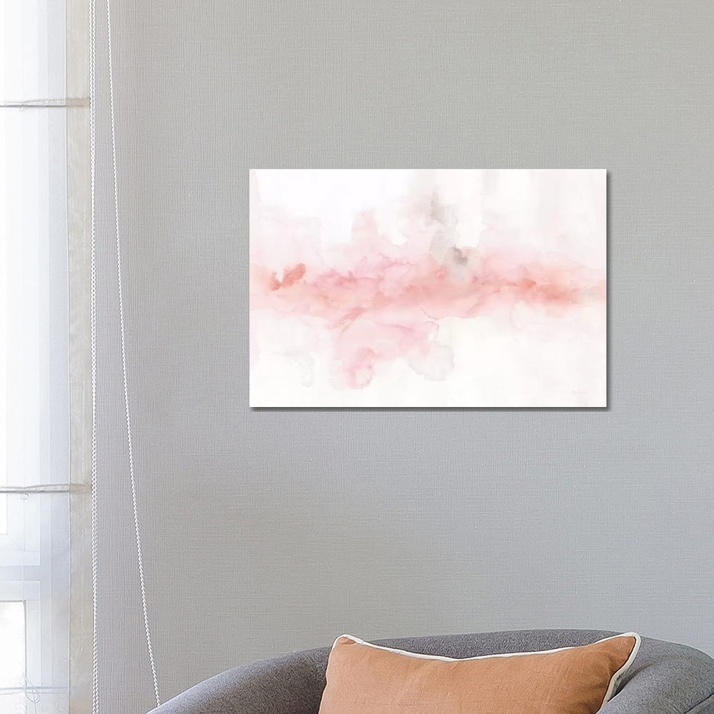 iCanvas "Rainbow Seeds Abstract Blush Gray Crop" by Lisa Audit Canvas Print
