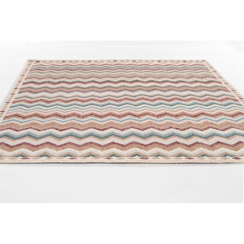 Erin Gates by Momeni Abbott Zigzag Stripe Hand Tufted Wool Area Rug