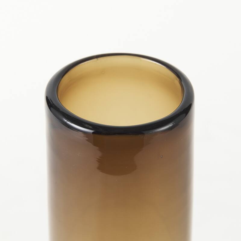 Vintage Look Ombre Brown Glass Vase