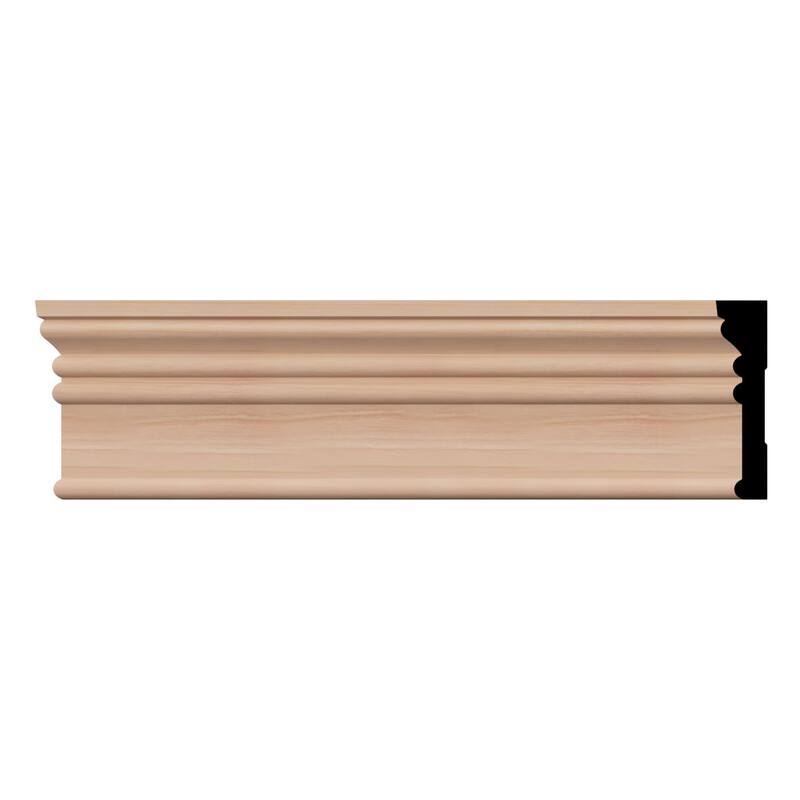 MRB3:11/16-in D x 3-1/4-in W x 96-in L Americraft Solid Hardwood Stain Grade Howe Casing Moulding - Cherry