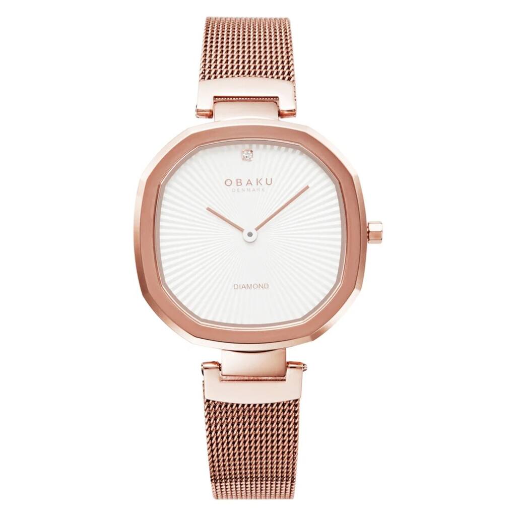 Obaku Women's Brilliant White Dial Watch - V277LXVIMV - One Size