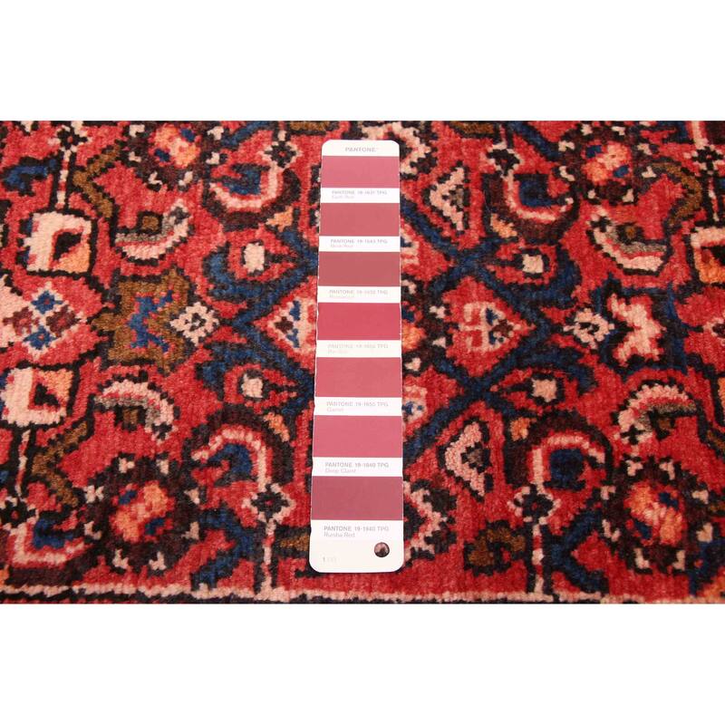 ECARPETGALLERY Hand-knotted Andelz Red Wool Rug - 3'6 x 10'4