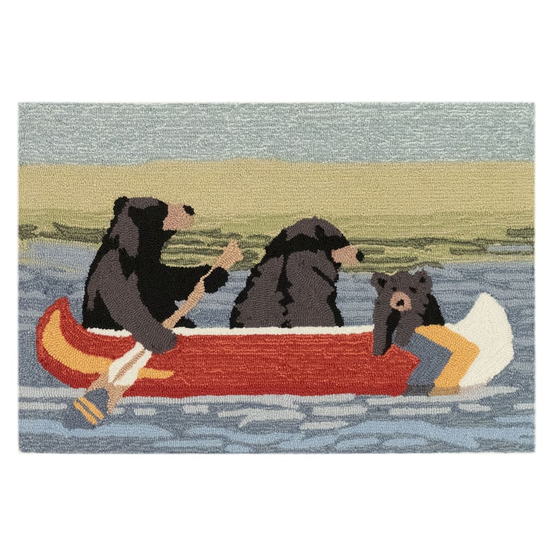 Liora Manne Frontporch Are We Bear Yet Indoor/Outdoor Rug