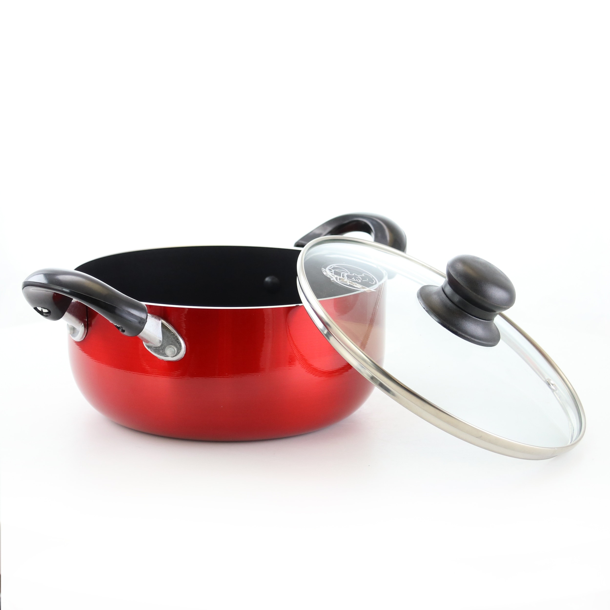  Bialetti Oval Aluminum 5.5 Quart Pasta Pot with Strainer Lid,  Nonstick, Red, 5.5 Quarts : Home & Kitchen