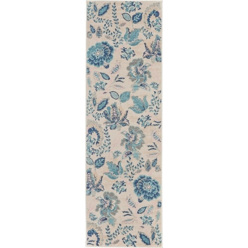 Nourison Tranquil French Country Floral Modern Area Rug