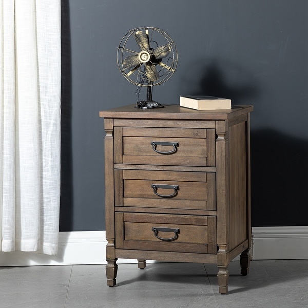 Anan 3-Drawer Wooden Nightstand. Opens flyout.