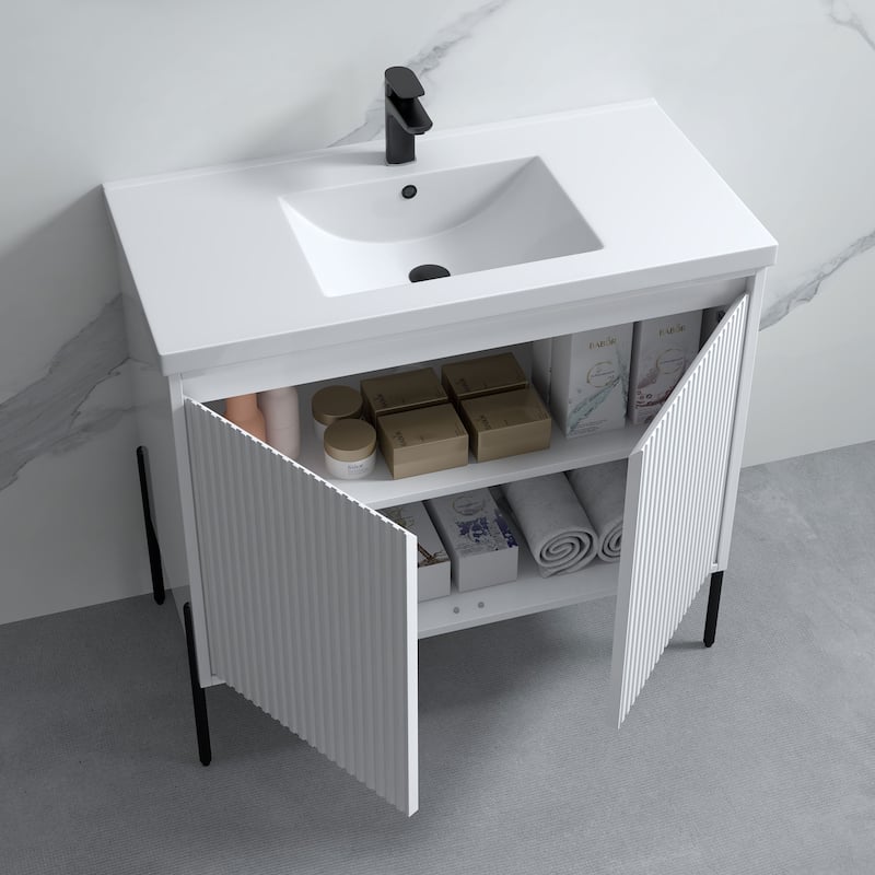 Ripple 36" Single Bathroom Vanity Kit (Assembly Required)