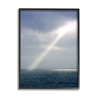 Stupell Sun Rays Shining Ocean Clouds Framed Giclee Art by Dennis ...