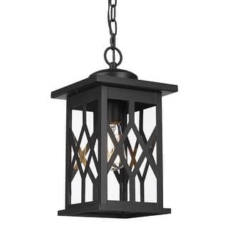 16 Inch Outdoor Pendant Light, Outdoor Chandelier - 19.1 Inch