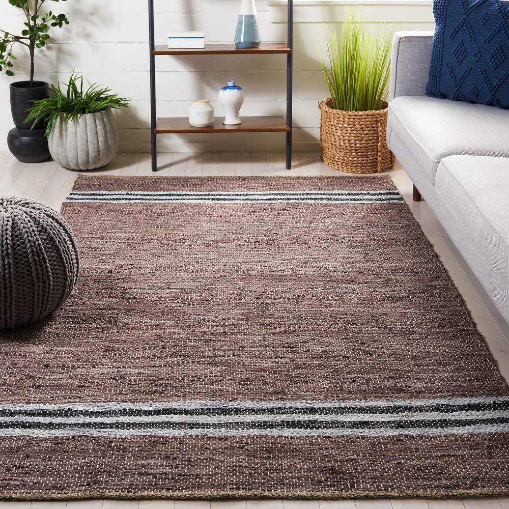 SAFAVIEH Handmade Vintage Leather Inger Modern & Contemporary Leather