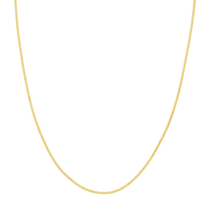 Curata 925 Sterling Silver Rhodium, Yellow and Rose Gold Plated 22" 1.25mm Adjustable Square Wheat Chain Necklace